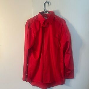 Geoffrey Beene Men's Red Dress Shirt